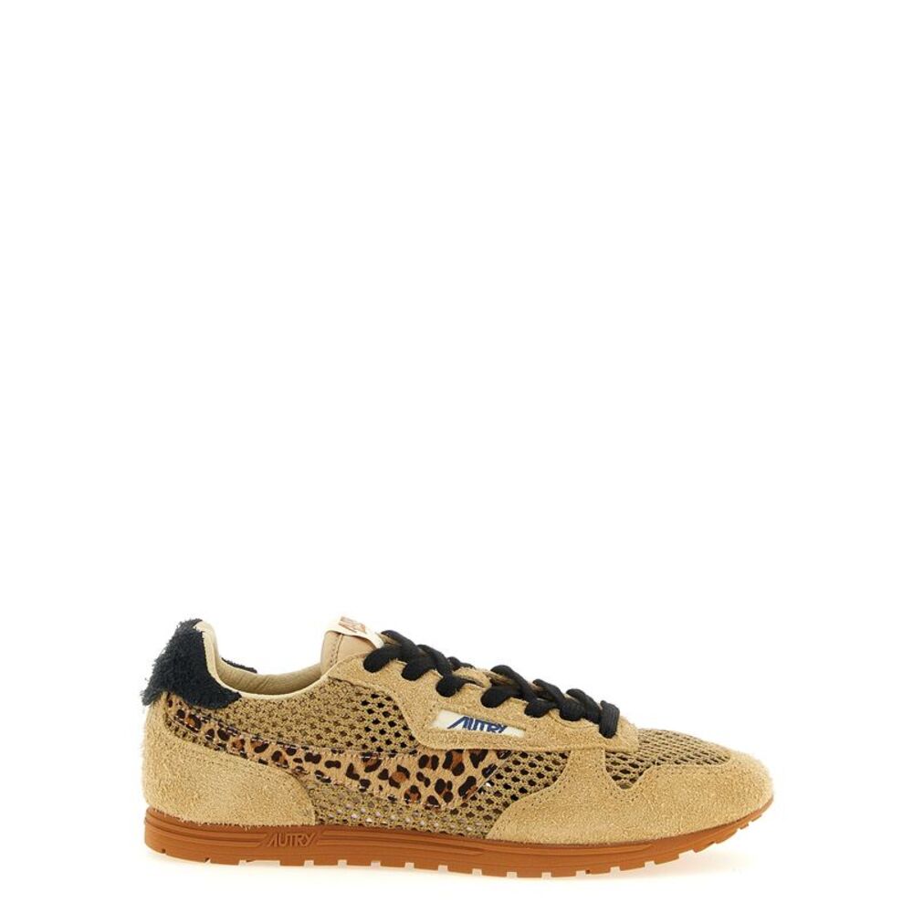 Autry Beige Cotton Athletic Women's Sneakers